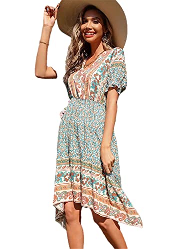 Robe de vacances imprimé vintage pour vos flâneries