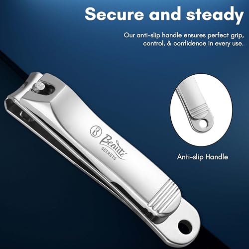 Beauté Secrets Stainless Steel Toenail/Fingernail Clipper/Nail Nipper Set For Thick Nails, Professional Nail Cutter (Pack of 1) - Image 6