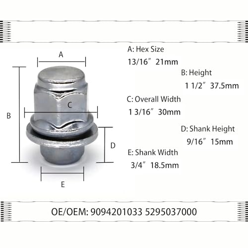Tuercas rueda acero coche repuesto perno rueda compatible con Lexus GS300 GS350 GS400 recambios 2