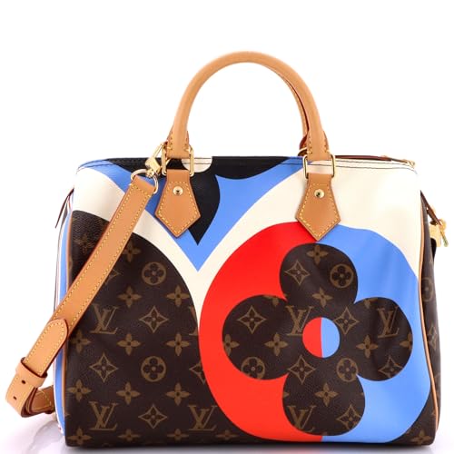 Pre-Loved Speedy Bandouliere Bag Limited Edition Game On Monogram Canvas 30, Print