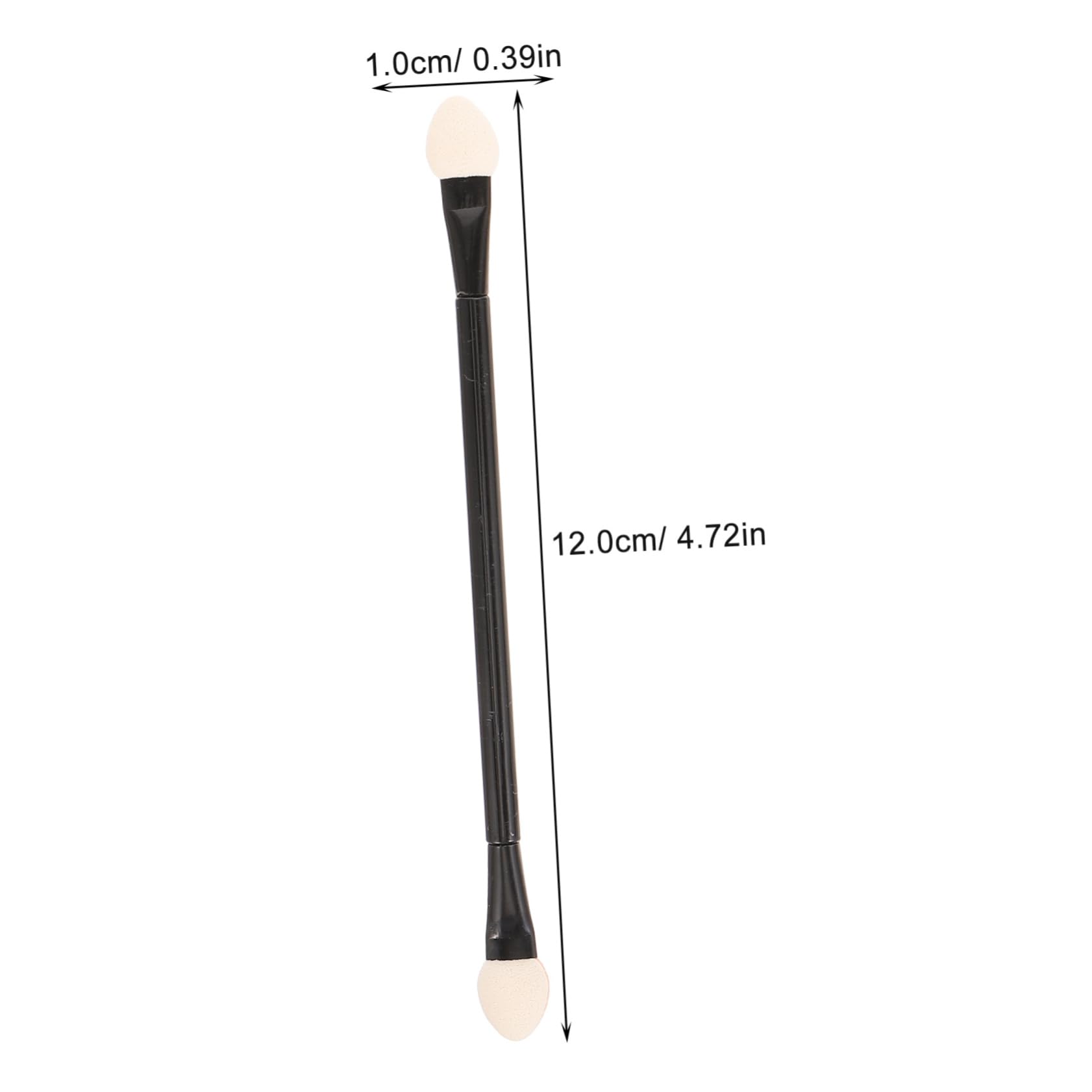 HAPINARY Double Head Eye Shadow Stick Set 30pcs Makeup Tools Long Handle Brush Sponge Non-scratch Material Ideal for Daily Professional Use