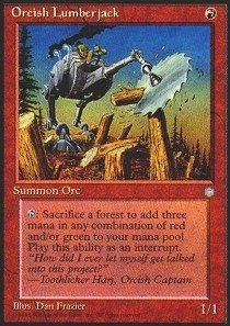 Magic: the Gathering - Orcish Lumberjack - Ice Age by Magic
