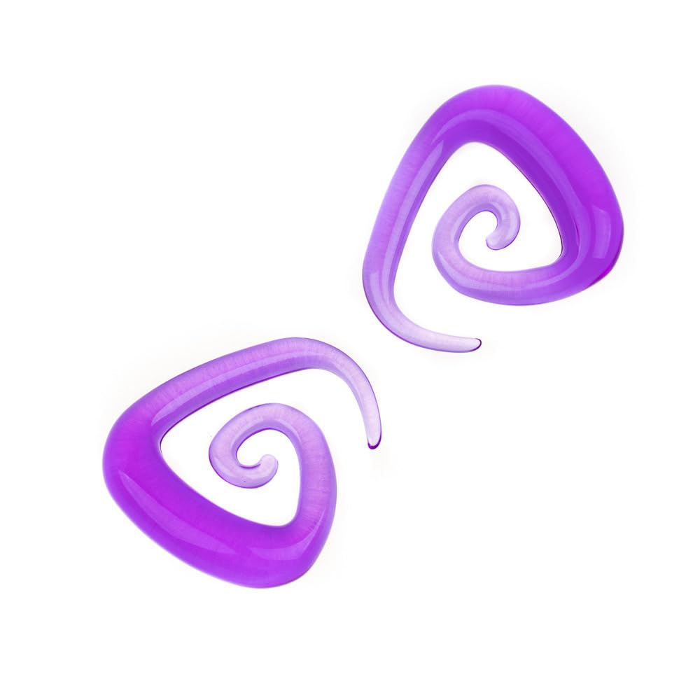 vogem Juego de 54/84 dilatadores de oreja, 1-10 mm/14G-00G, juego de dilatadores acrílicos, forma de cuerno, de buey, acrílico, espiral, para el cuerpo, joyas para mujeres y hombres, 1-10mm, Acrílico