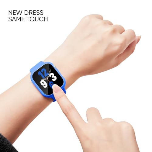 Image of Adorique 3-in-1 Compatible for Apple Watch Band 40mm 41mm 42mm 44mm 45mm 46mm, Soft Silicone Sport Strap for iWatch Series SE 10 9 8 7 6 5 4 3
