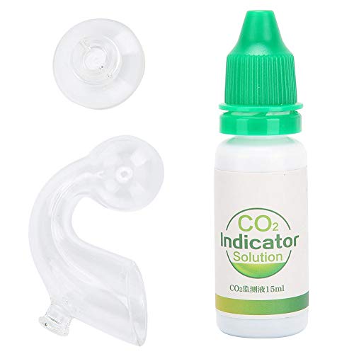 YOUTHINK CO2 Drop Checker Solution Glass Aquarium CO2 Indicator Fish Tanks Carbon Dioxide