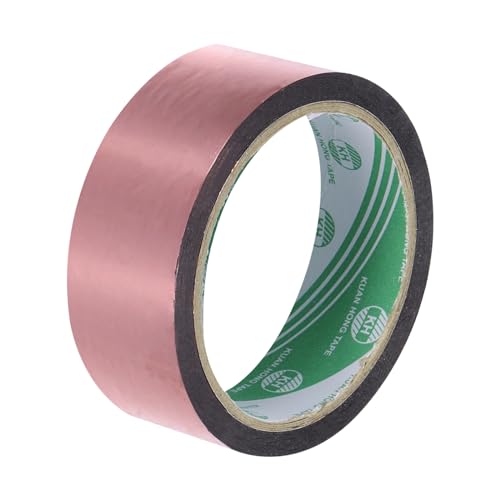 MECCANIXITY Rose Red Metalized Tape 11/16 Inch x 55 Yards Decor Tape for Detailing Accent Wall, Graphic Arts