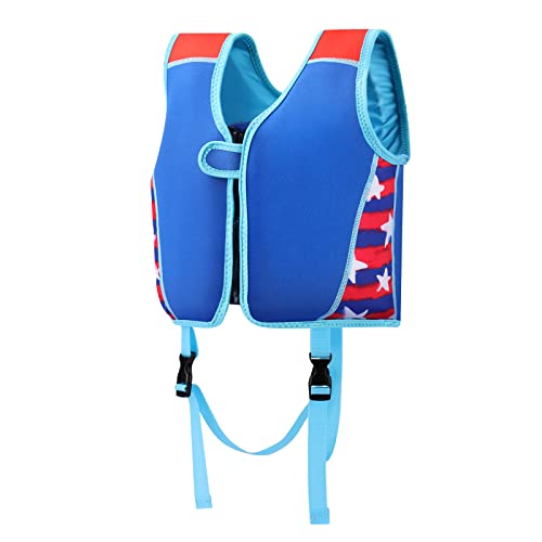 WYTbaby Gilet De Natation Enfants en Néoprène, Gilet De Flottabilité avec Sangle RéGlable De SéCurité Flottant EntraîNement de Natation pour GarçOn Et Fille 13-22kg/3-4 Ans