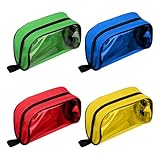 Empty First Aid Pouch - Color Coded Emergency Organizer Bag with Zipper & Transparent Window, Med Supplies Storage for Travel, Camping, Office, Car & Home, 4Pcs (Mix)