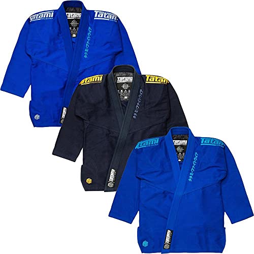 Tatami Black Label Estilo BJJ Gi Erwachsene Blau Jiu-Jitsu Kimono Brazilian JiuJitsu Anzug Grappling Uniform A1 A2 A3 A4 A5 A6 Cover