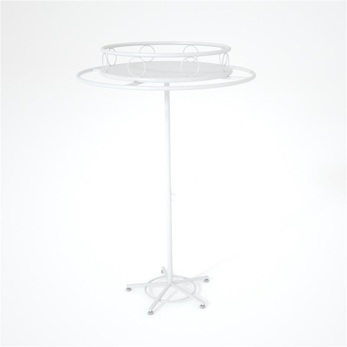 Portant à vêtements portable réglable blanc en métal robuste