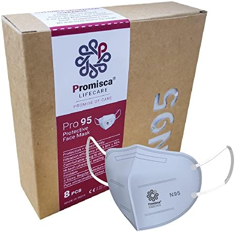 N95 Face Mask For Adults And Kids Cotton Mask In Four Sizes (Small Pack Of 8, Light Blue)