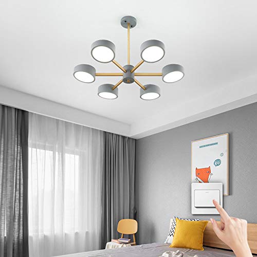 Plafonnier LED dimmable TonHan avec télécommande et abat-jour acrylique