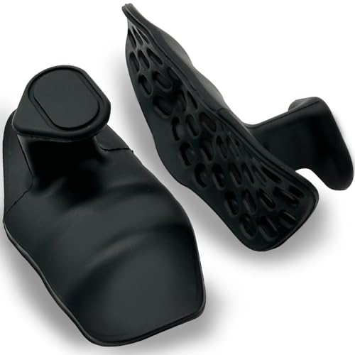 PICKONA Gym Grip, Gym Griffe für Gewichtheben, Fitness Handschuhe Herren Frauen Gym Zubehör Zughilfen Gym Grips, Fingerlos für Crosstraining, Gymnastik (Black-A)