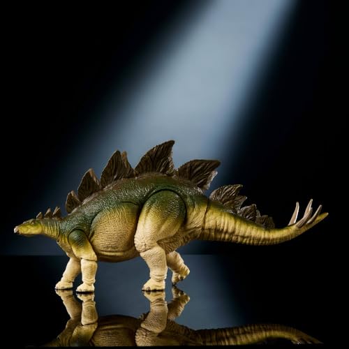 Mattel Jurassic World Figurine articulée Stégosaure de la Collection Hammond grand dinosaure herbivore avec queue articulée par câble interne JCH08 - vue 5