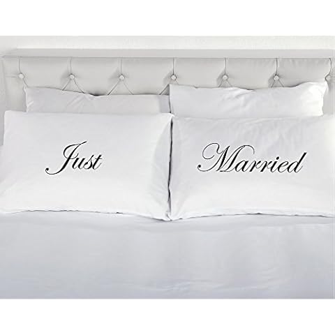 Just Married Cotton Pillowcases by 60 Second Makeover Cover