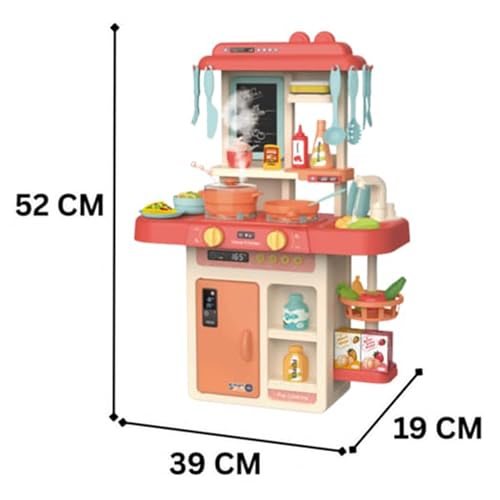 Image of VniQ Kitchen Playset for Kids, 44 Pcs