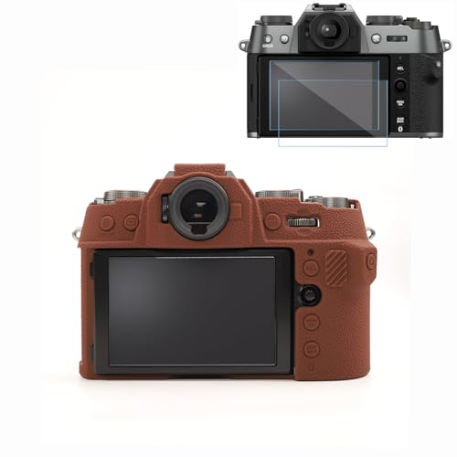 Funda de silicona suave para cámara Fujifilm X-T50, Brown miniatura 1