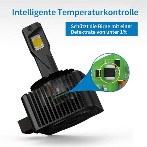 MOTORHOOK D3S Xenon Scheinwerferlampe – Langlebig & Energiesparend – 35W 5500K Weiß – Xenon Brenner D3S – Hochwertige HID Lampe für Fahrzeug-Scheinwerfer