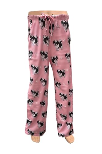 Comfies Shih Tzu Unisex Lightweight Cotton Blend Pajama Bottoms Super Soft and Comfortable Perfect for Shih Tzu Gifts (Large)
