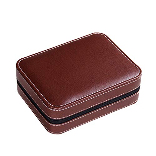 4 Portaoggetti Da Viaggio Per Orologi Custodia Per Orologio Da Viaggio Vetrina Per Orologi Con Cerniera Guardiano Cassa Dell'orologio Portatile Viaggiare Borsa Con Cerniera