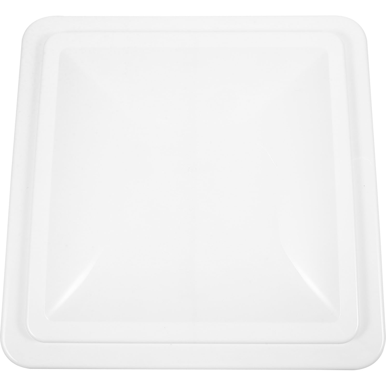 Copertura di Ventilazione per Tetto Rv Bianco in Plastico, Semplice Installazione, Adatta per Tetti 14x14 Pollici, per Camper e Veicoli Ricreazionali