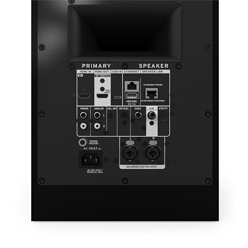 Image of Klipsch The Nines II Dolby Atmos 8 inch Powered Speakers Ebony (Pair)