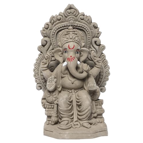 KSI Eco Friendly Ganesha Idol, Ganpati murti for Home visarjan, W...