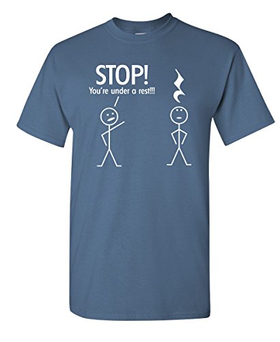 Stop You're Under A Rest Graphic Novelty Sarcastic Funny T Shirt S Dusk