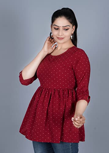 Image of Women's Rayon Anarkali Regular Fit Top