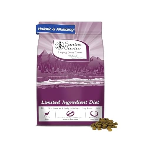 Canine Caviar - Leaping Spirit: Venison & Pearl Millet Alkaline Dry Dog Food, Limited Ingredients, Gluten-Free, Based on Science & Research, Veterinary Alternative Diet (11 Pound Bag)