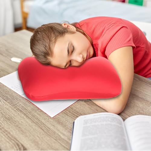 Poduszka z mikrokulkami - 38 x 20 cm mi?kka poduszka podtrzymuj?ca, poduszki szyj?, poduszki z mikrokoralikami, bardzo mi?kkie, podparcie szyi, ramion i pleców, ergonomiczny zag?ówek, ?agodz?cy
