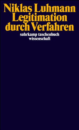 Legitimation durch Verfahren (suhrkamp taschenbuch wissenschaft)