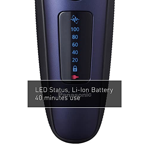 Image of Panasonic ARC3 Electric Razor for Men with Pop-Up Trimmer, Wet Dry 3-Blade Electric Shaver with Intelligent Shave Sensor and 12D Flexible Pivoting Head a€ inch ES-LT67-A (Blue)