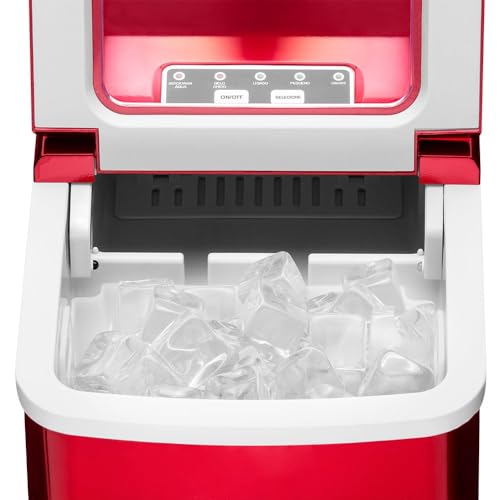 Fabricadora de Hielo 2 Litros 127V 100W Roja miniatura 5