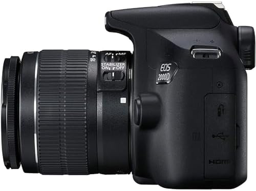 6. Bild von Canon EOS 2000D BK 18-55 is + SB130 + 16GB EU26 SLR-Kamera-Set, 24,1 MP, CMOS 6000 x 4000 Pixel, Schwarz – Digitalkameras ( Full HD, Schwarz)