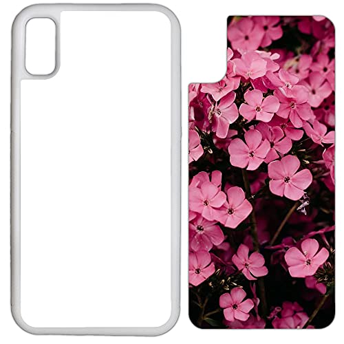 INNOSUB 5 x Sublimation Rubber White Cases Compatible with iPhone X/XS - Cases and Aluminum Inserts for Dye Sublimation/Blank Printable Phone Covers Made USA