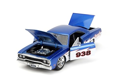 Jada Big Time Muscle 1:24 1970 Plymouth Roadrunner Die-Cast Car miniatura 5