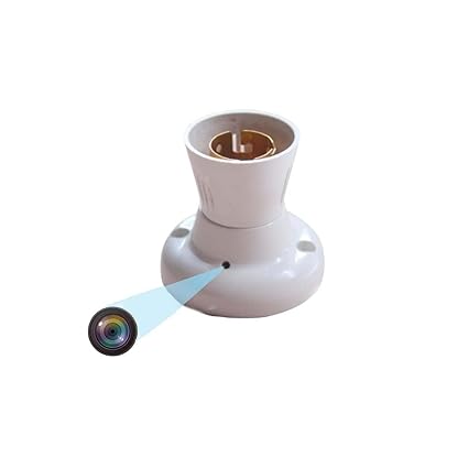 SFIACAM Full HD WiFi 1080P Spy Bulb Holder Camera Hidden Socket Camera | Separate Wiring for LED Bulb | Mini Security Secret Nanny Cam with Live Audio & Video Recording