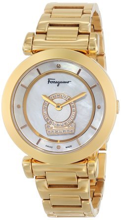 T@g[ tFK Salvatore Ferragamo Women's FQ4150013 Minuetto Gold-Plated Stainless Steel Casual Watch  fB[X rv ysAiz