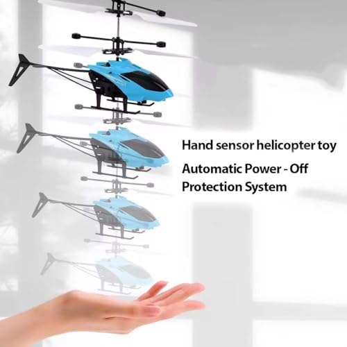 Image of Flying Toy Combo | Infrared Induction RC Helicopter with 3D Lights + USB Rechargeable RGB Boomerang Spinner Ball | Gravity Control Indoor & Outdoor Fun Toys for Kids