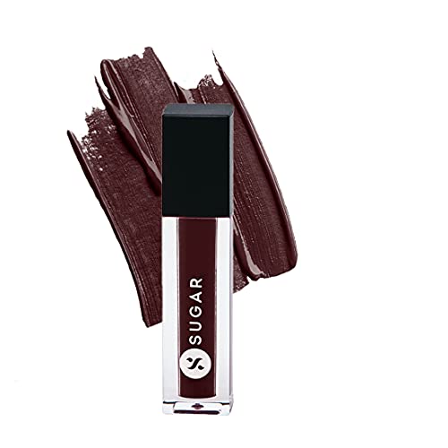 Image of SUGAR Cosmetics Smudge Me Not Liquid Lipsticks for Women | Transferproof & Waterproof | Lasts 12+ Hours | Matte Lipstick | 1.1ml - 25 Very Mulberry
