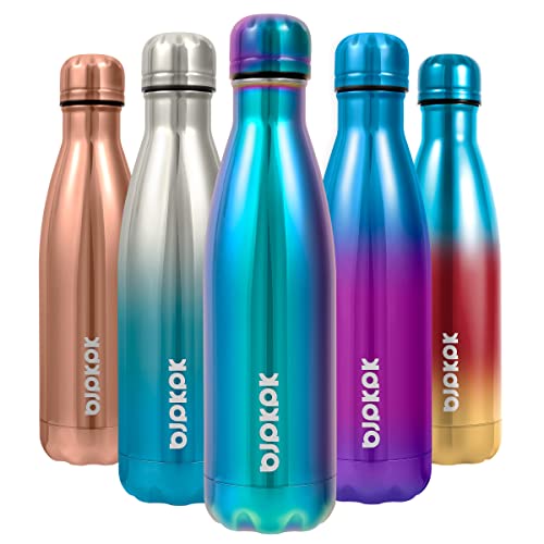 Image of BJPKPK 17 oz Insulated Water Bottle, Stainless Steel Flask, Leak Proof