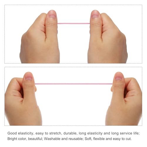 PATIKIL 109 Yards(100m) Bungee Cord Elastic Cord Heavy Stretch String Rope 2.5mm for Crafting DIY Sewing Hook Straps Camping Tie Down Strap - Image 3