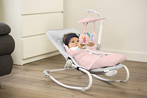 Kinderkraft Wipstoeltje FELIO, wipstoel voor baby's, sitter, schommelstoel, wiegje, opvouwbaar, liggende positie, met… - Afbeelding 5