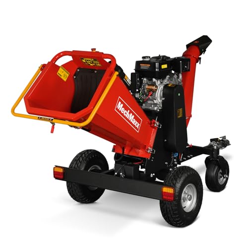 Mechmaxx B150 6'' Inch 420Cc 15Hp E-Start Gas Powered 4-Wheels Wood Chipper Shredder Mulcher thumb #7