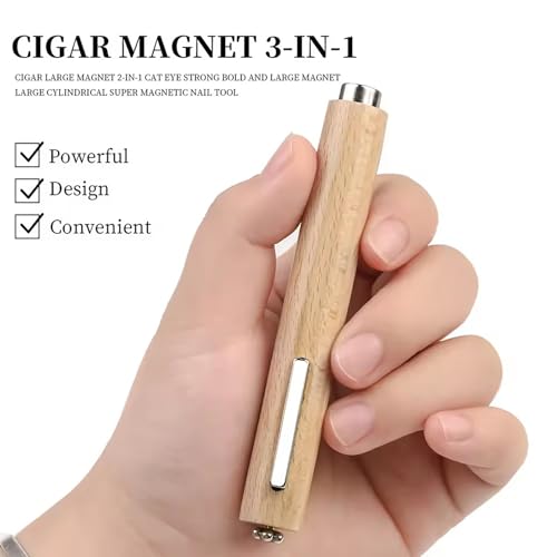 Image of 3 IN 1 Cat Eye Magnet For Nails Cat Eye Gel Nail Polish Magnet Cat Eye Magnetic Nail Polish Wand Multifunctional Nail Art Magnet Manicure Design Tools DIY Salon Accessories