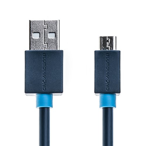 BlueDiamond Micro USB Cable for Android, Samsung GALAXY/S7, Edge/S4, Note, HTC - SmartSync and Charging -6 ft