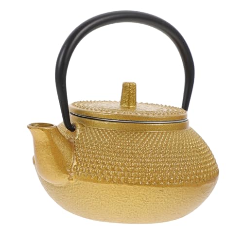 SECFOU Tetera De Hierro, Tetera China De Kungfu, Tetera China, Tetera De Metal Retro, Tetera Pequeña Para El Hogar, Tetera De Estilo Chino, Tetera De Hierro Fundido, Tetera, Tetera Para