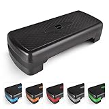 Pasos de ejercicio – para el hogar y el gimnasio,20 cm) (negro)