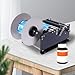 LIKARVA Semi Automatic Round Bottle Labeling Machine MT-30 Manual Labeling Machine Label Applicator Self-Adhesive Bottle Labeler with Handle MT 30 Bottle Sticker Labeler 30Times/Minute